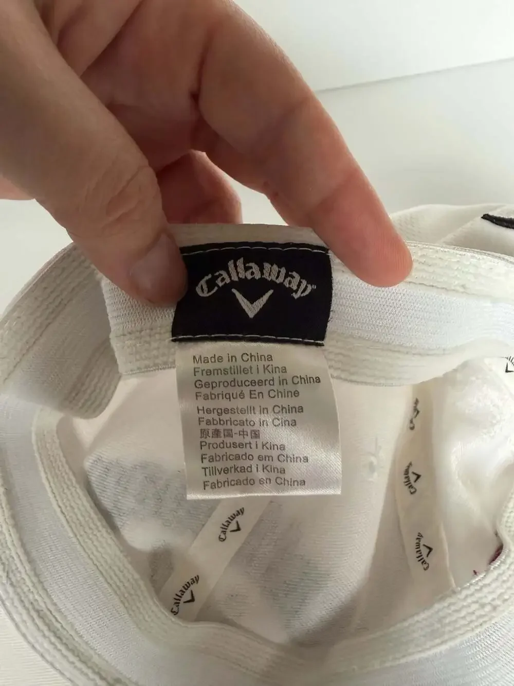 Callaway Diablo Edge White Golf Hat Cap Embroidered Adjustable